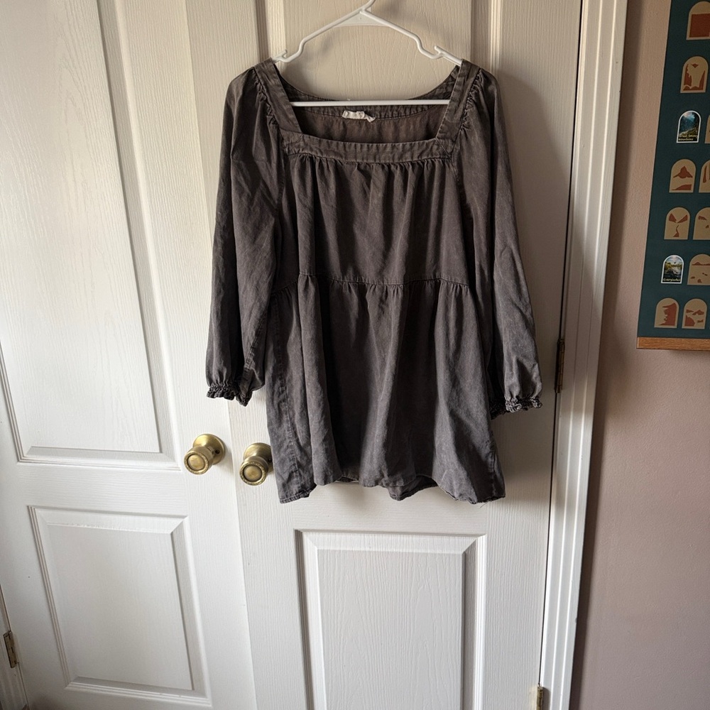 F25 June & Hudson Charcoal Blouse